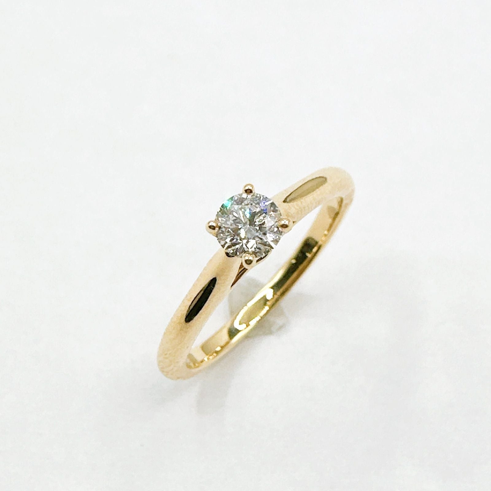 Cartier Solitaire Diamond Yellow Gold Gia Ring — view 2