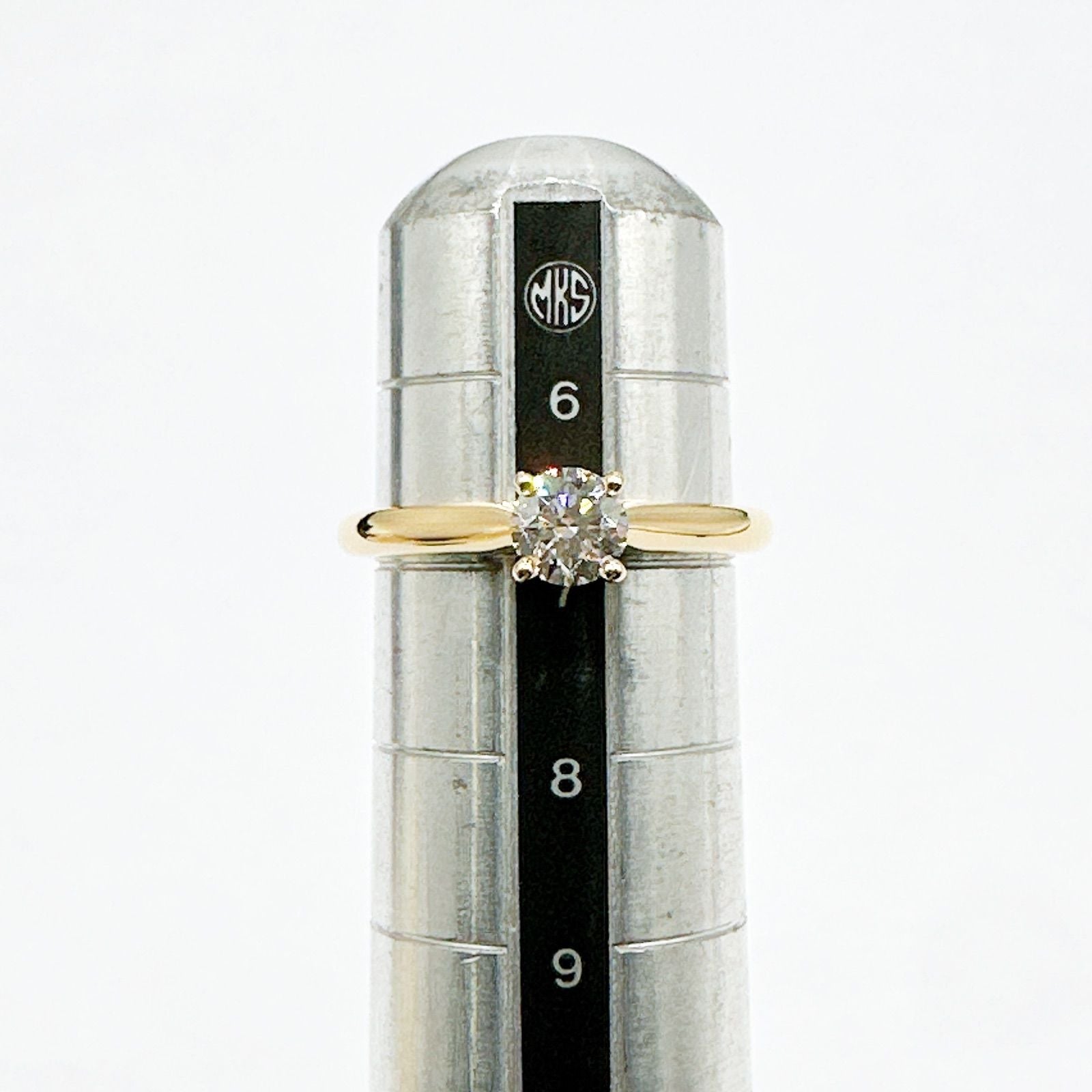 Cartier Solitaire Diamond Yellow Gold Gia Ring — view 8