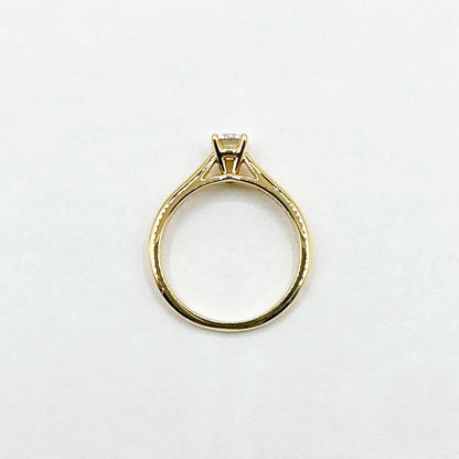 Cartier Solitaire Diamond Yellow Gold Gia Ring — view 7