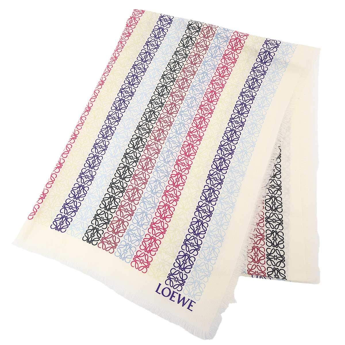Loewe Anagram Multicolor Scarf Shawl