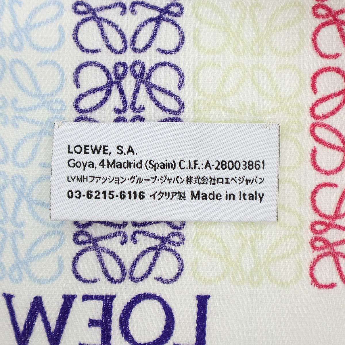 Loewe Anagram Multicolor Scarf Shawl — view 2