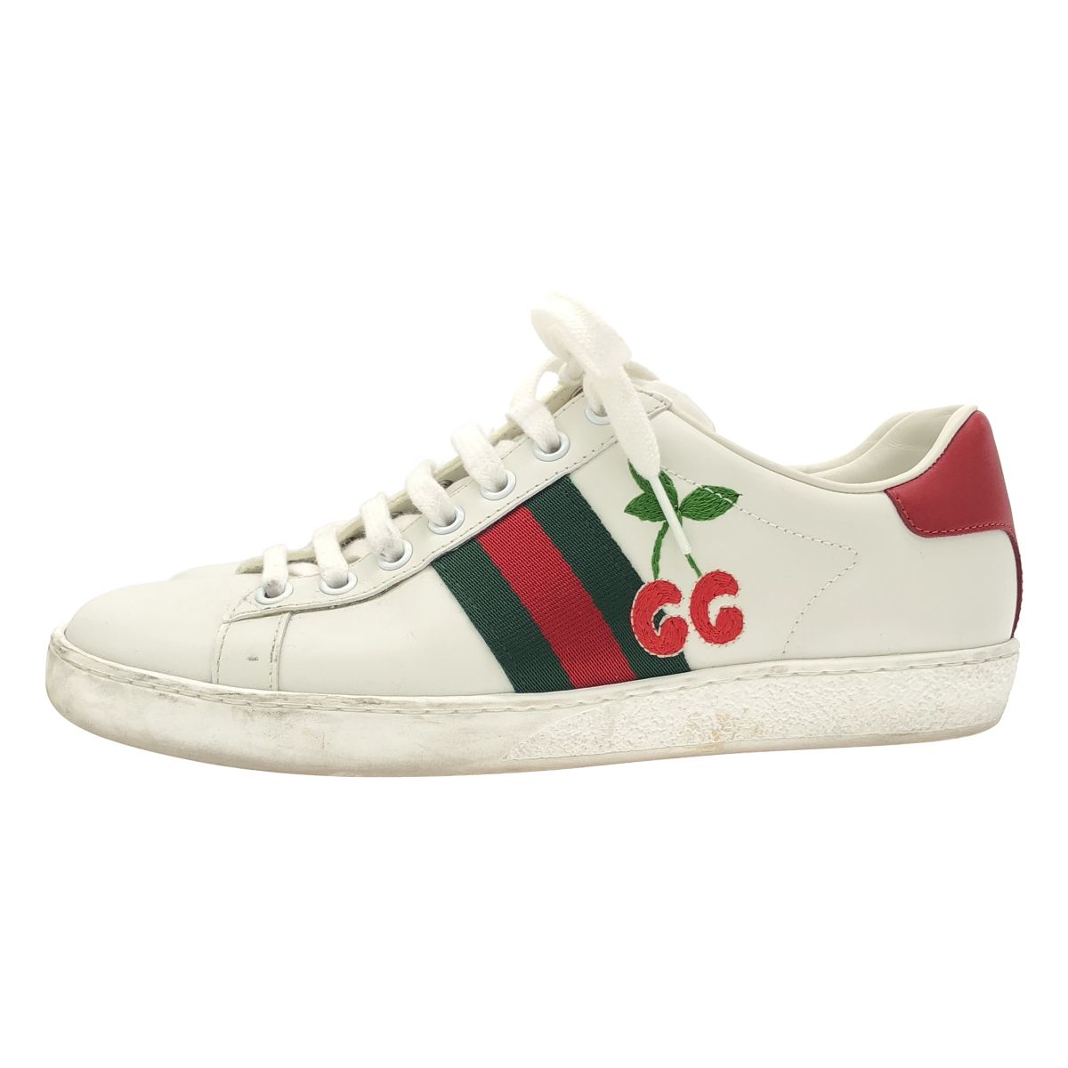 Gucci Ace GG Cherry Low Cut Sneakers White — view 2