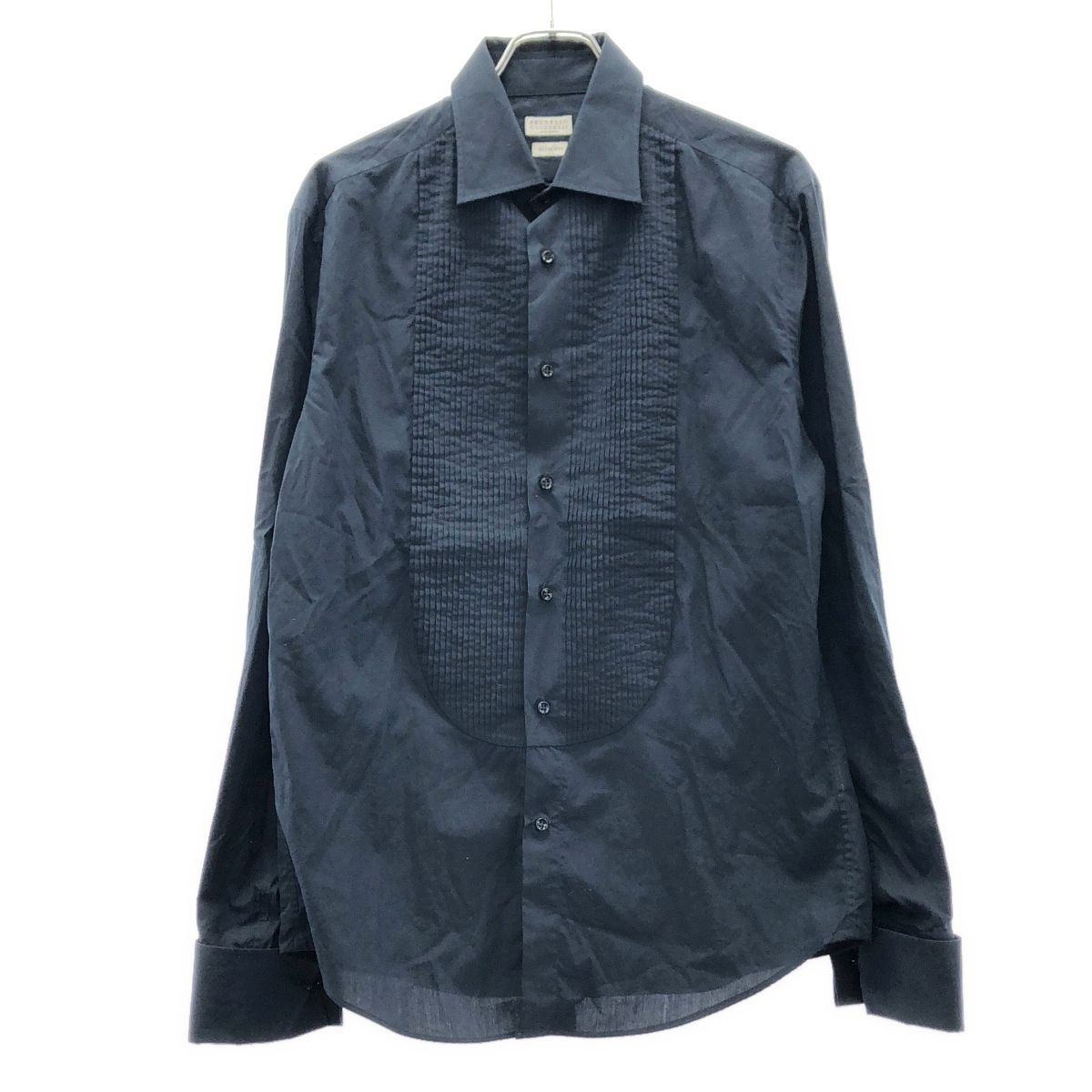 Brunello Cucinelli Tuxedo Shirt Blue