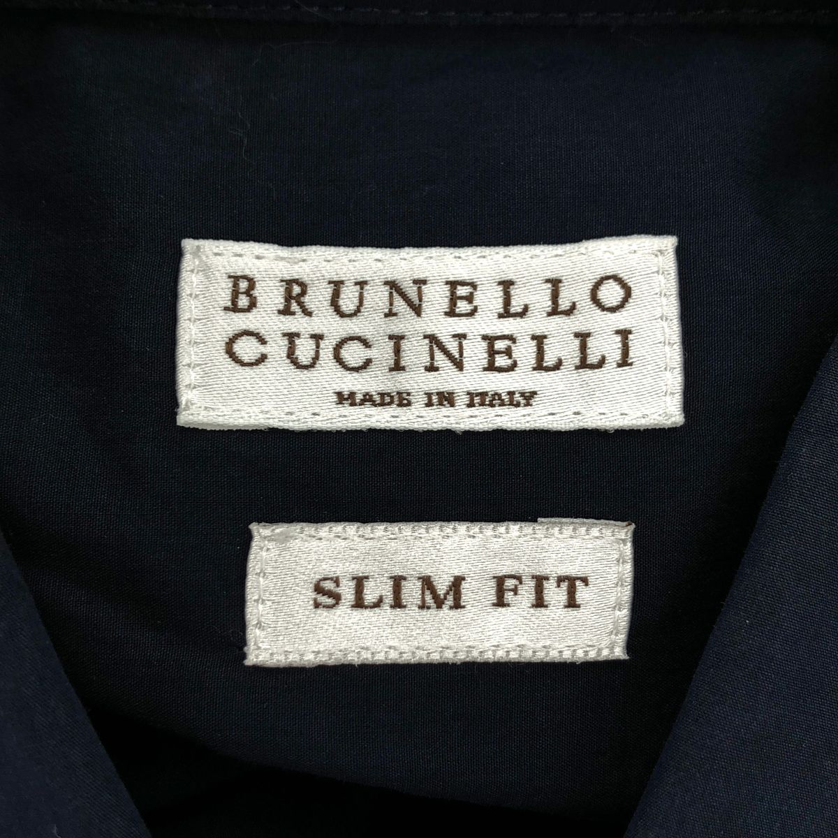 Brunello Cucinelli Tuxedo Shirt Blue — view 3