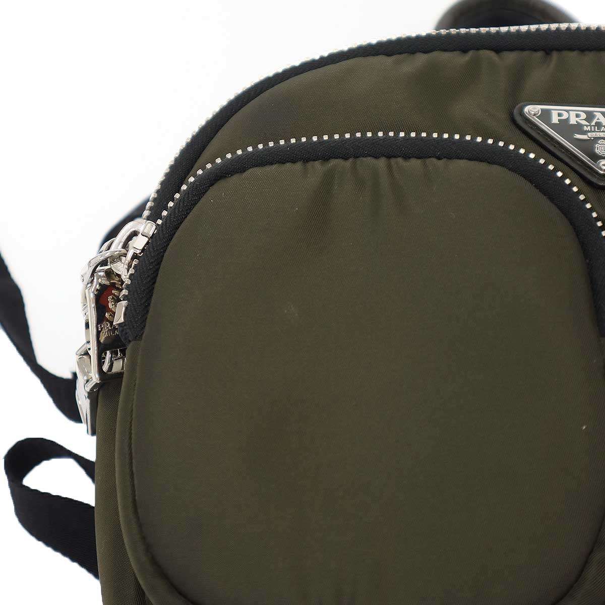 Prada Nylon Backpack Khaki — view 9