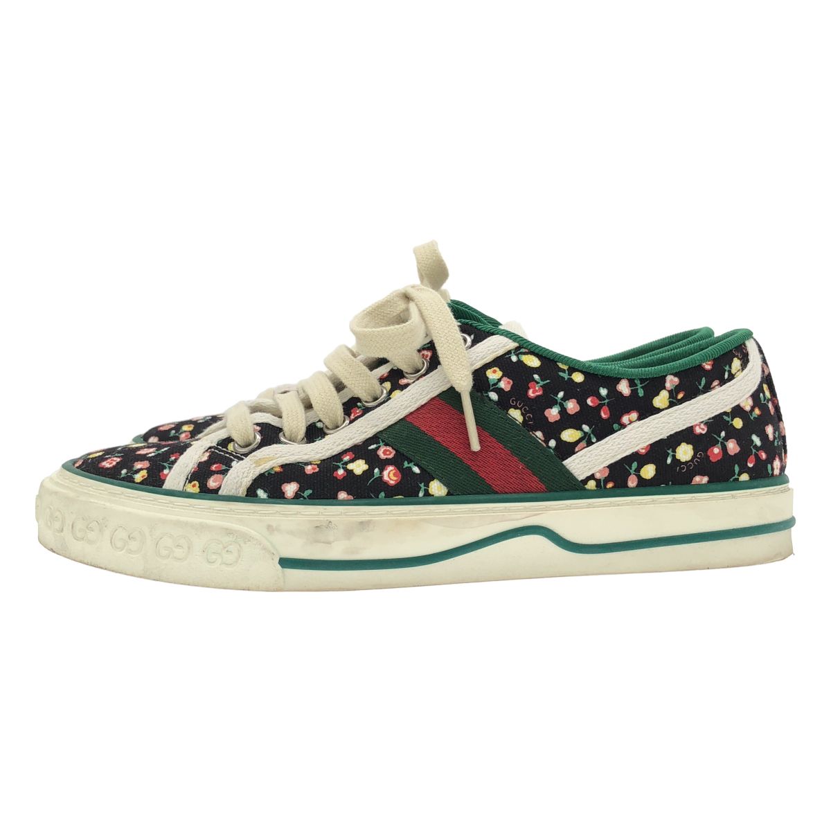 Gucci Liberty Low Cut Canvas Sneakers Green — view 2
