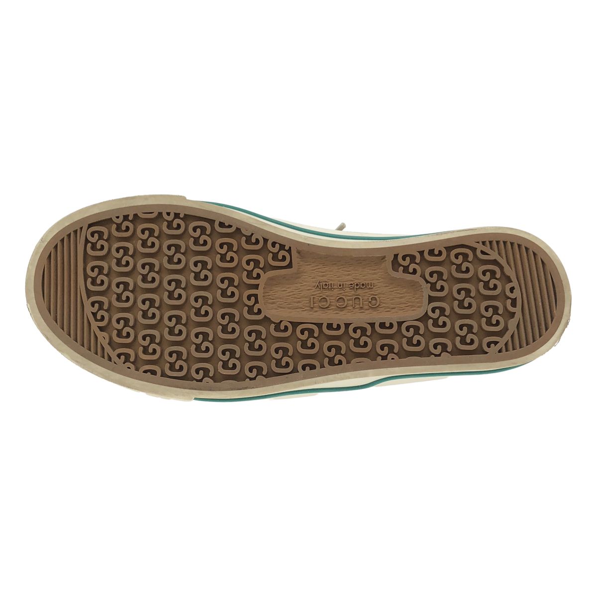 Gucci Liberty Low Cut Canvas Sneakers Green — view 4