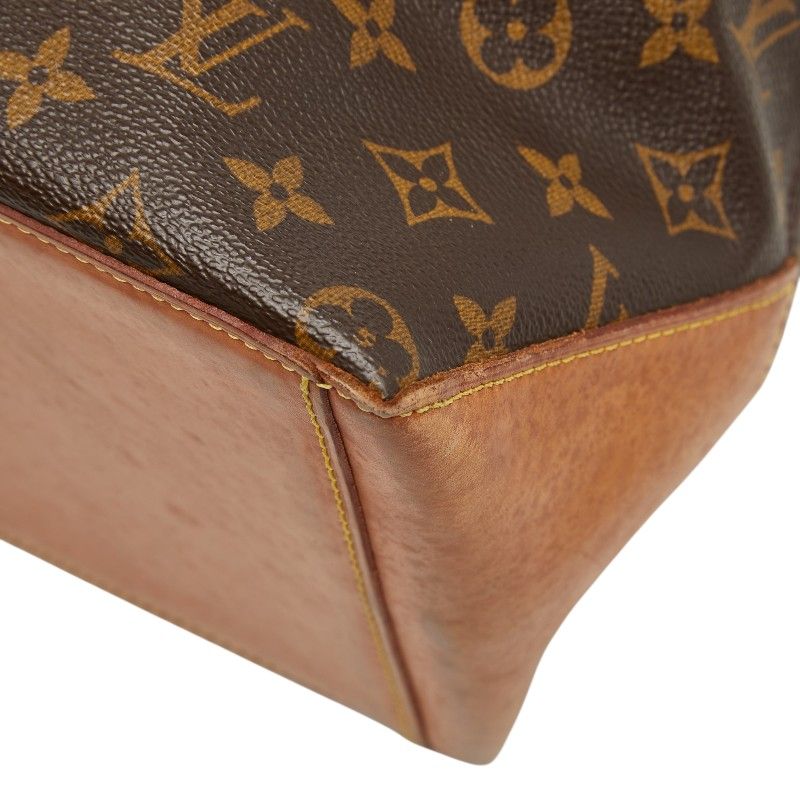 Louis Vuitton Monogram Cabas Mezzo Shoulder Bag Tote Brown Leather — view 6