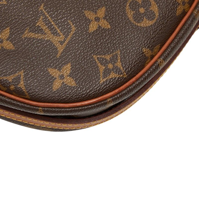Louis Vuitton Monogram Jeune Fille MM Shoulder Bag Brown Leather — view 5