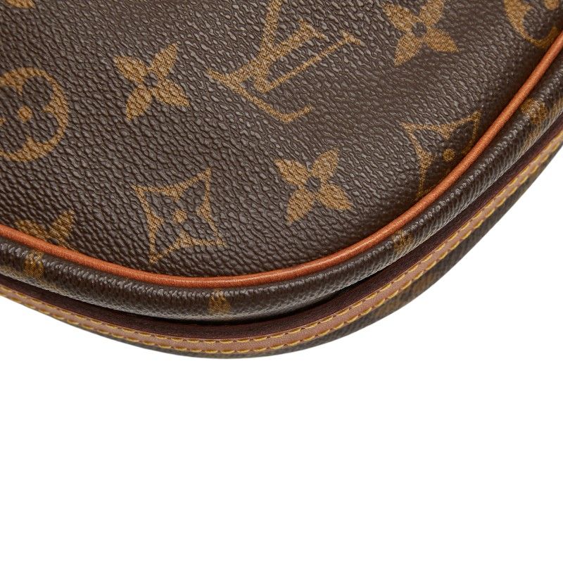 Louis Vuitton Monogram Jeune Fille MM Shoulder Bag Brown Leather — view 6