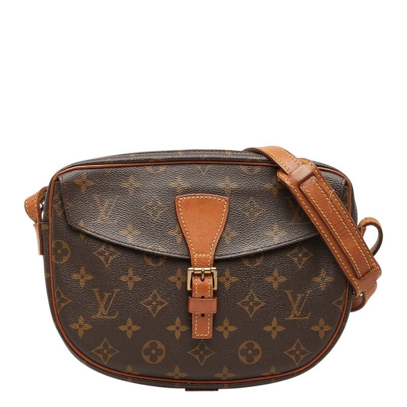 Louis Vuitton Monogram Jeune Fille MM Shoulder Bag Brown Leather