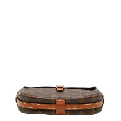 Louis Vuitton Monogram Jeune Fille MM Shoulder Bag Brown Leather — view 3