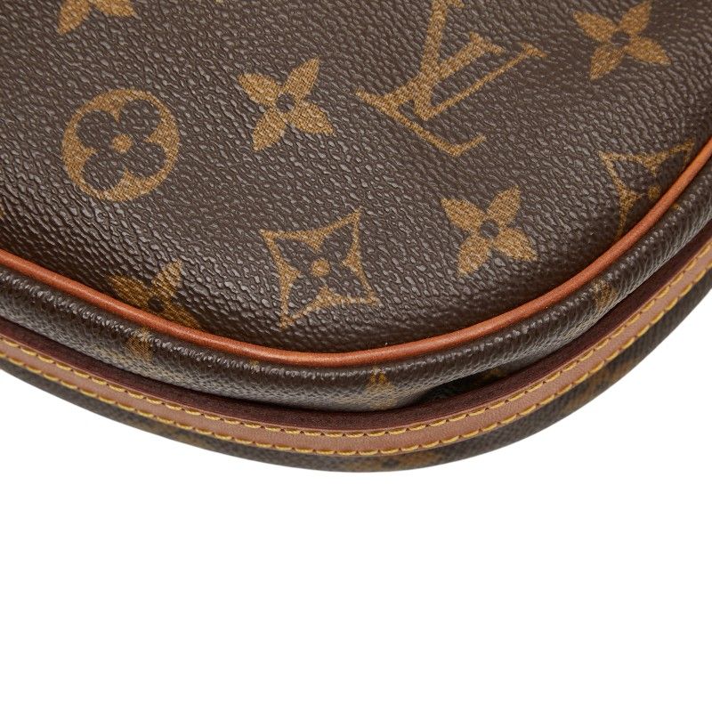 Louis Vuitton Monogram Jeune Fille MM Shoulder Bag Brown Leather — view 4