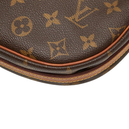 Louis Vuitton Monogram Jeune Fille MM Shoulder Bag Brown Leather — view 4