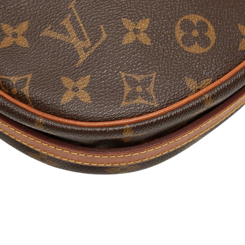 Louis Vuitton Monogram Jeune Fille MM Shoulder Bag Brown Leather — view 7