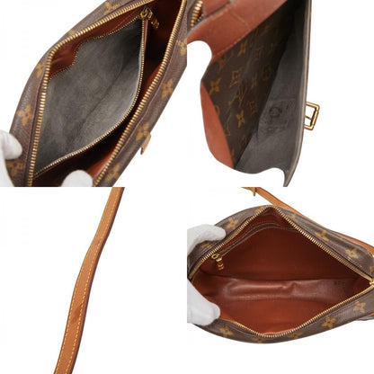 Louis Vuitton Monogram Jeune Fille MM Shoulder Bag Brown Leather — view 9