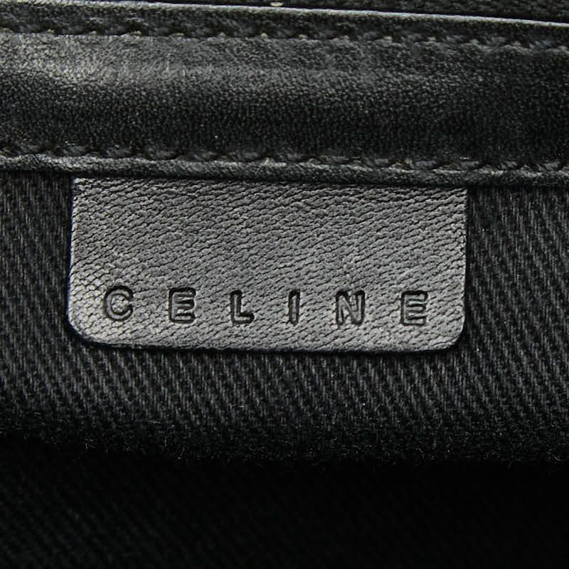 Celine C Macadam Boogie Bag Handbag Black Suede Leather — view 9