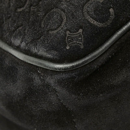 Celine C Macadam Boogie Bag Handbag Black Suede Leather — view 7