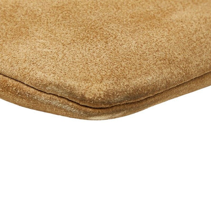 Loewe Anagram Shoulder Bag Pochette Beige Brown Suede Leather — view 5