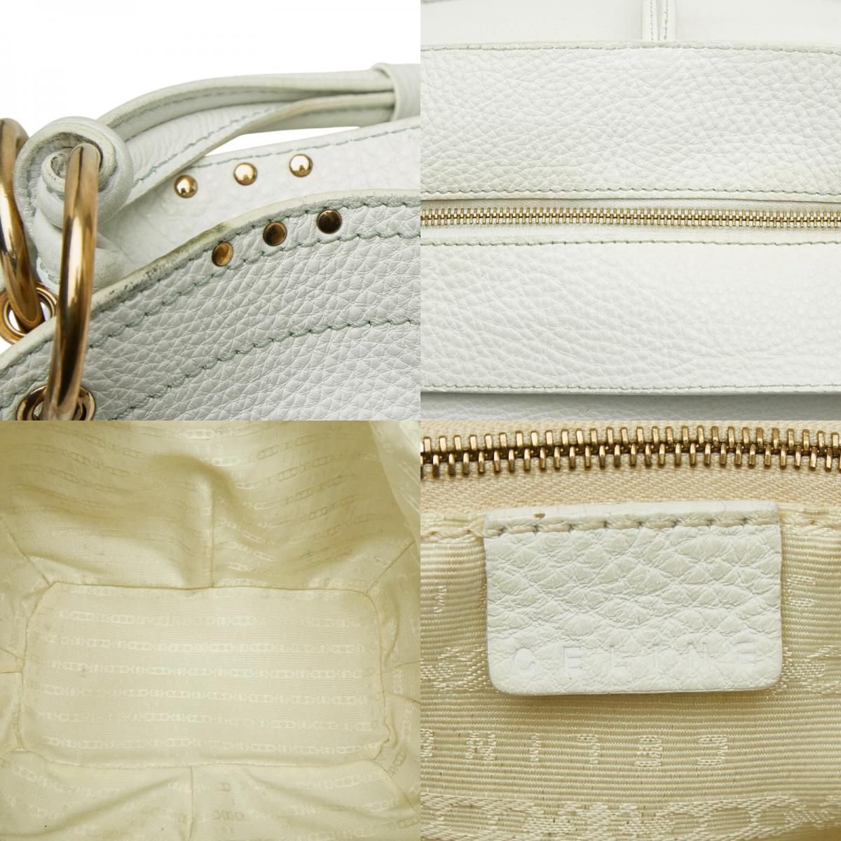 Celine Tote White Leather — view 9