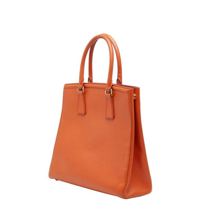 Prada Galleria 2-Way Shoulder Bag Orange Saffiano Leather — view 2