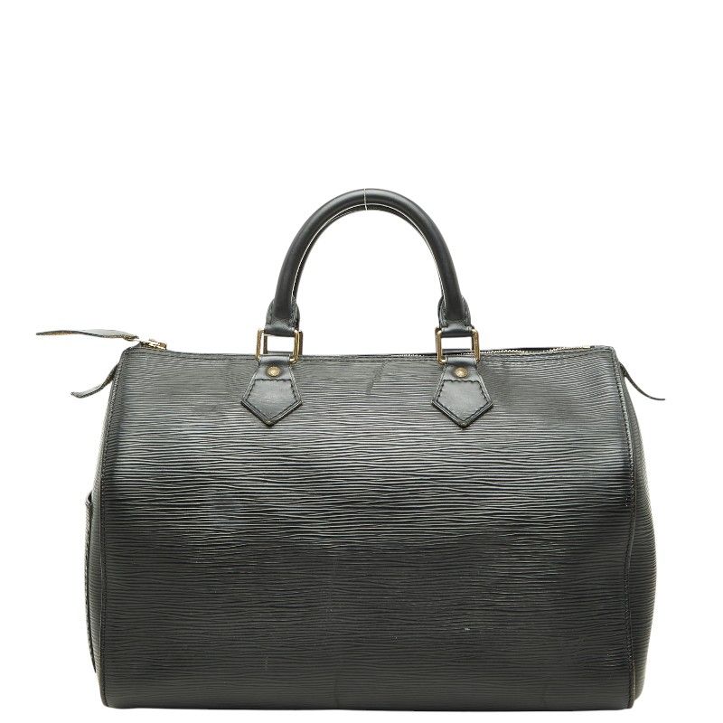 Louis Vuitton Epi Speedy 35 Boston Bag Noir Black Leather