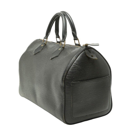 Louis Vuitton Epi Speedy 35 Boston Bag Noir Black Leather — view 2