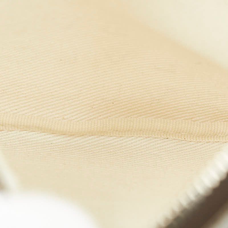 Bvlgari Logo Mania Shoulder Bag Pochette Beige Brown Canvas Leather — view 6