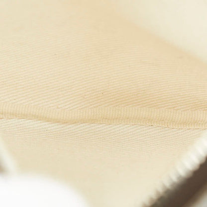 Bvlgari Logo Mania Shoulder Bag Pochette Beige Brown Canvas Leather — view 6