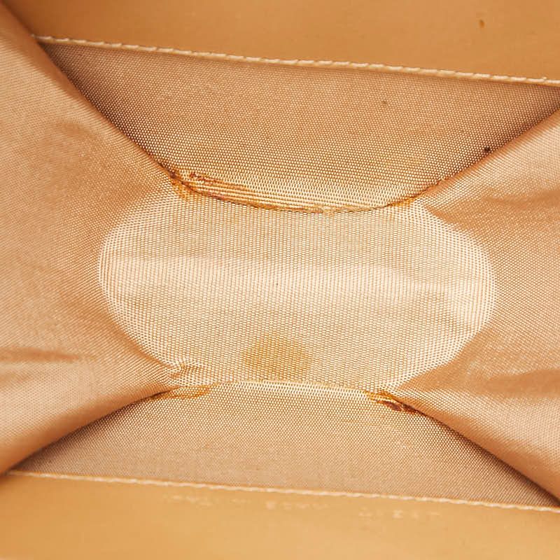 Bvlgari Logo Mania Shoulder Bag Pouch Beige Brown Canvas Leather — view 4