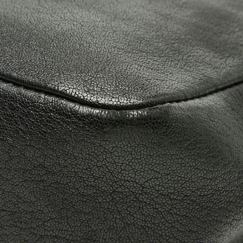 Saint Laurent Tassel Crossbody Shoulder Bag Black Leather — view 6