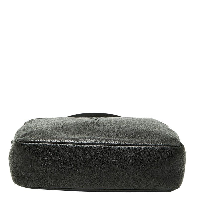 Saint Laurent Tassel Crossbody Shoulder Bag Black Leather — view 3