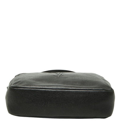 Saint Laurent Tassel Crossbody Shoulder Bag Black Leather — view 3