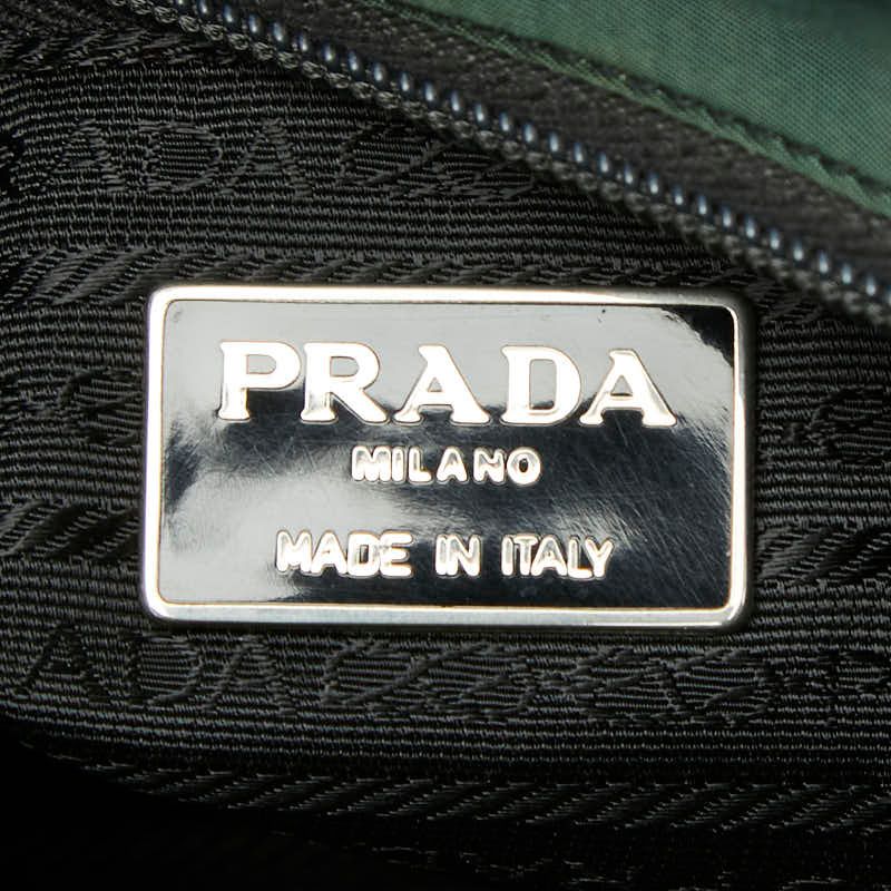 Prada Handbag Green Nylon — view 9