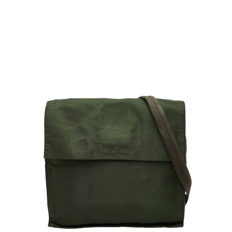Prada Crossbody Shoulder Bag Khaki Brown Nylon