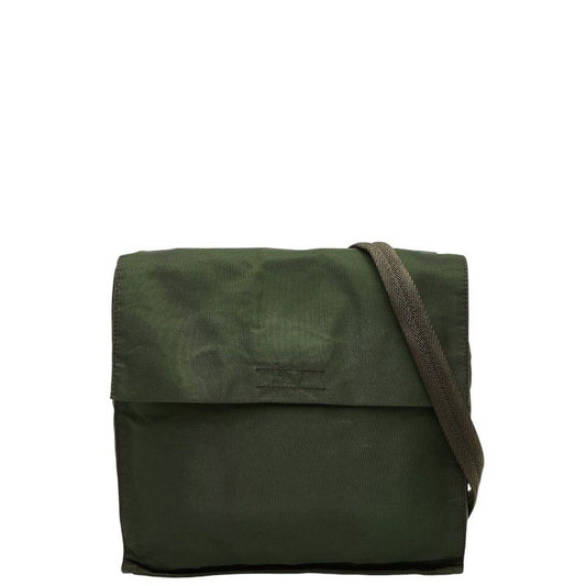 Prada Crossbody Shoulder Bag Khaki Brown Nylon