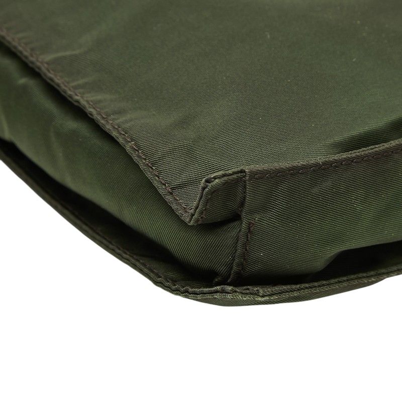 Prada Crossbody Shoulder Bag Khaki Brown Nylon — view 5