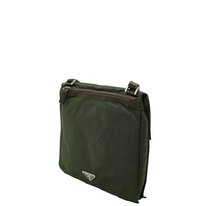 Prada Crossbody Shoulder Bag Khaki Brown Nylon — view 2