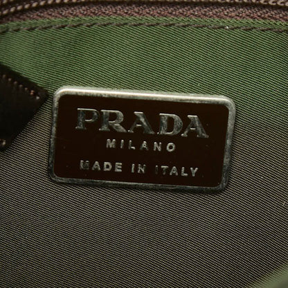 Prada Crossbody Shoulder Bag Khaki Brown Nylon — view 9