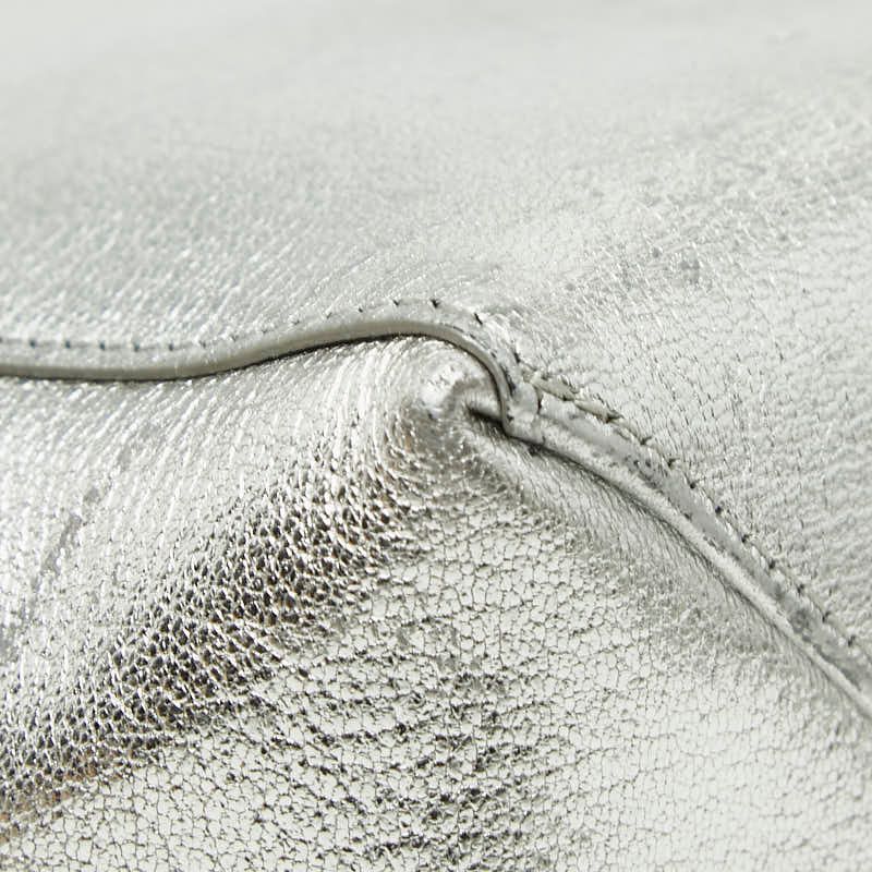 Celine Vertical Cover Small 2-Way Shoulder Bag Silver Leather — view 7