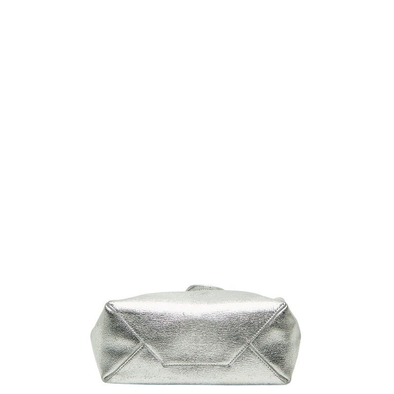 Celine Vertical Cover Small 2-Way Shoulder Bag Silver Leather — view 3