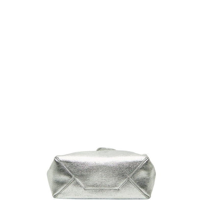 Celine Vertical Cover Small 2-Way Shoulder Bag Silver Leather — view 3