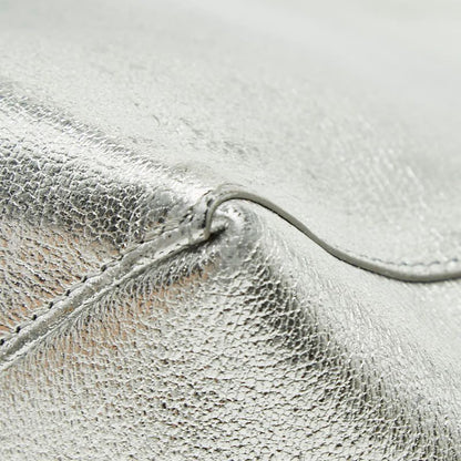 Celine Vertical Cover Small 2-Way Shoulder Bag Silver Leather — view 6