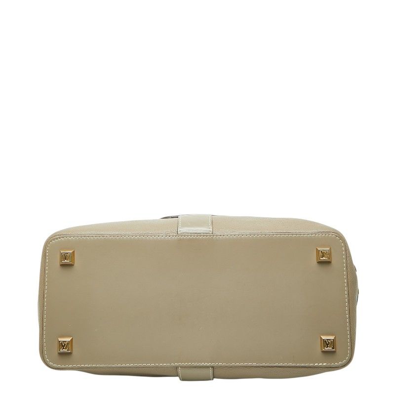 Louis Vuitton Suhali Angenue PM Handbag Verone Gray Leather — view 3