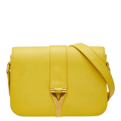 Saint Laurent Line Crossbody Shoulder Bag Yellow Leather
