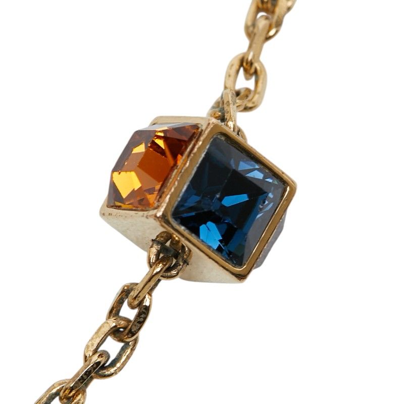 Louis Vuitton Collier Gamble Necklace Gold Plated Rhinestone — view 7