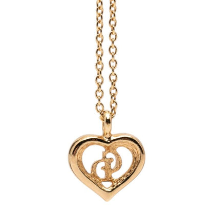 Dior CD Logo Heart Pendant Gold Plated — view 2