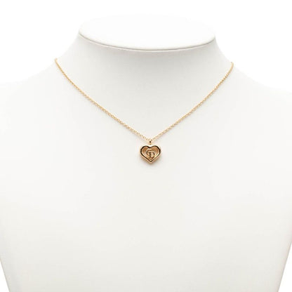 Dior CD Logo Heart Pendant Gold Plated — view 5