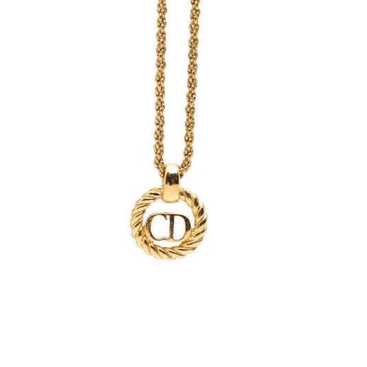Dior CD Logo Pendant Gold Plated
