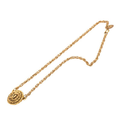 Chanel CC Logo Chain Necklace Gold Plated — view 3